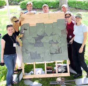 2004: International Preservation Trades Workshops, Mobile, Alabama: Slate Roof Demonstration